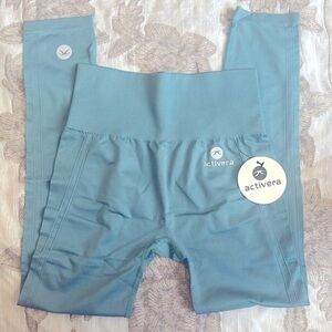 Brand New Activera High Waist Tummy Control Seamless Leggings Yoga Pants Pockets